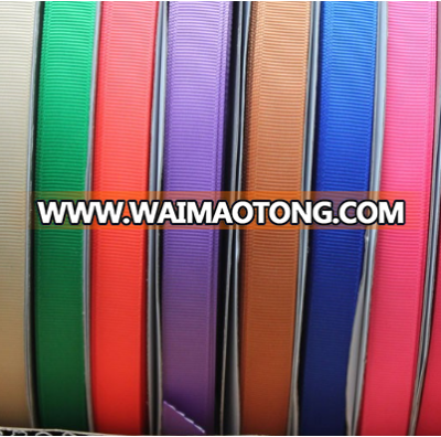 Hot Sale Colourful 20mm 100% Polyester Grosgrain Ribbon